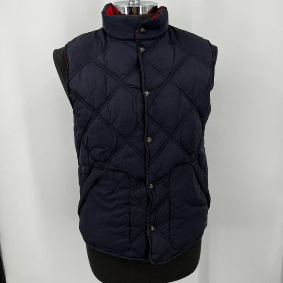 Scotch and Soda Reversible Red‎ Camo Vest with Navy Solid - Picture 3 of 13
